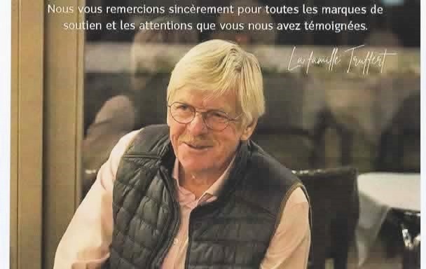 REMERCIEMENTS DE LA FAMILLE DE CLAUDE TRUFFERT